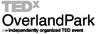 "TEDx Overland Park logo representing an independently organized TED event."